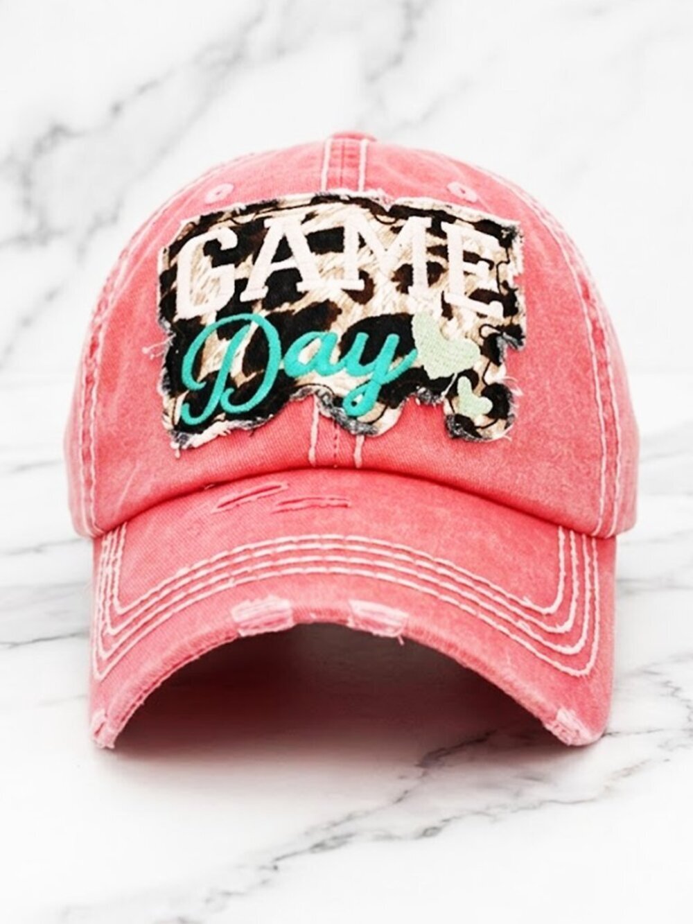 Pink Game Day Baseball Hat